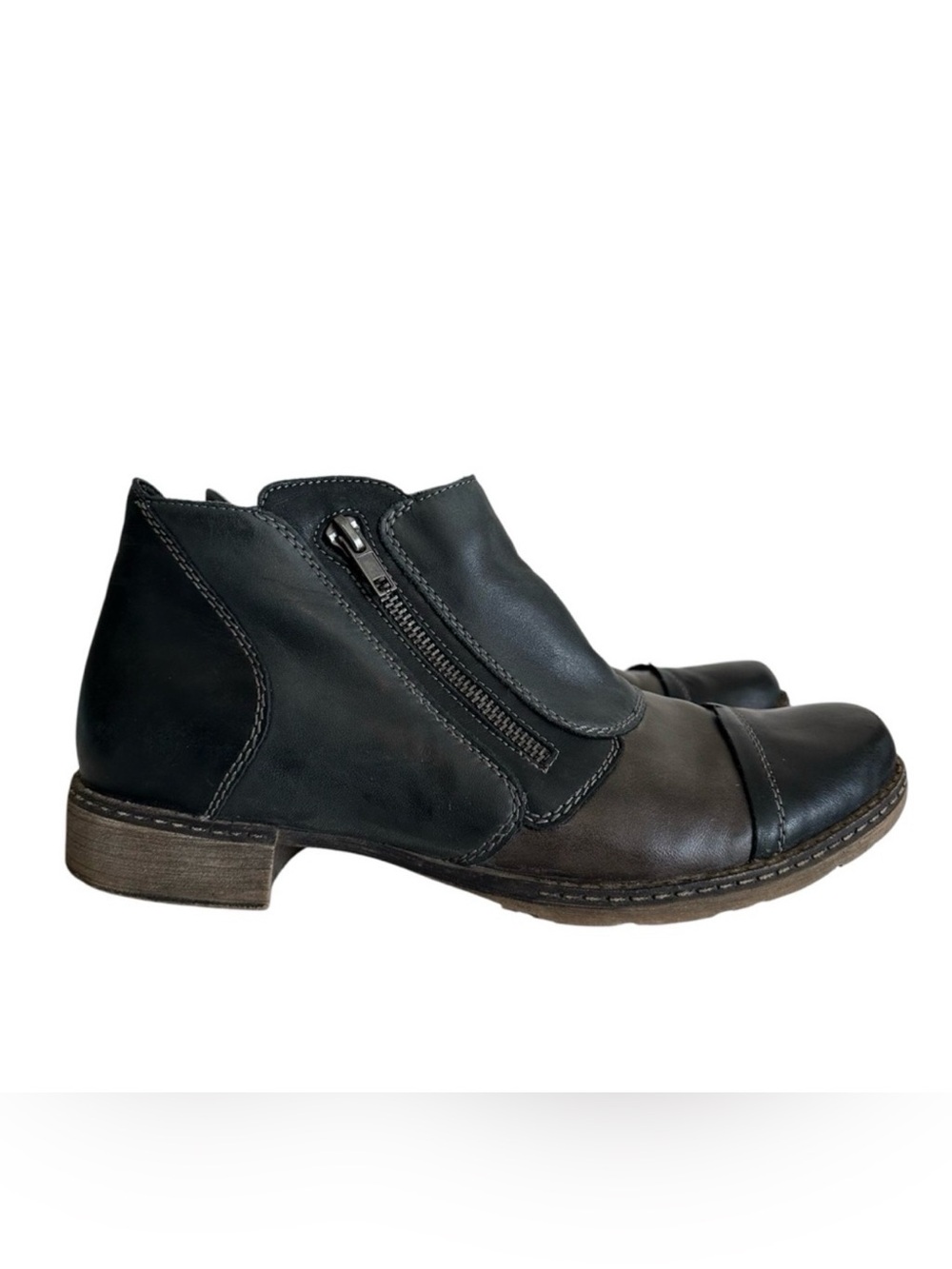 Remonte Ankle Desert Color Block Leather Booties EU 40 (9-9.5)